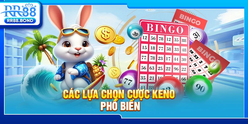 Các lựa chọn cược Keno phổ biến